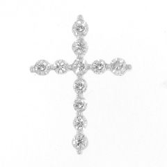 Dinaro Creations - 14KT DIAMOND CROSS PENDANT D.25CT